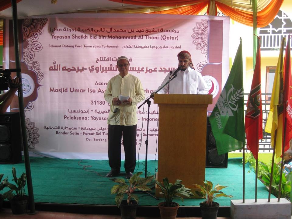 Syaikh Ali Al-Sa’dy Resmikan Masjid Umar Isa Asy-Syairowi di Sumut